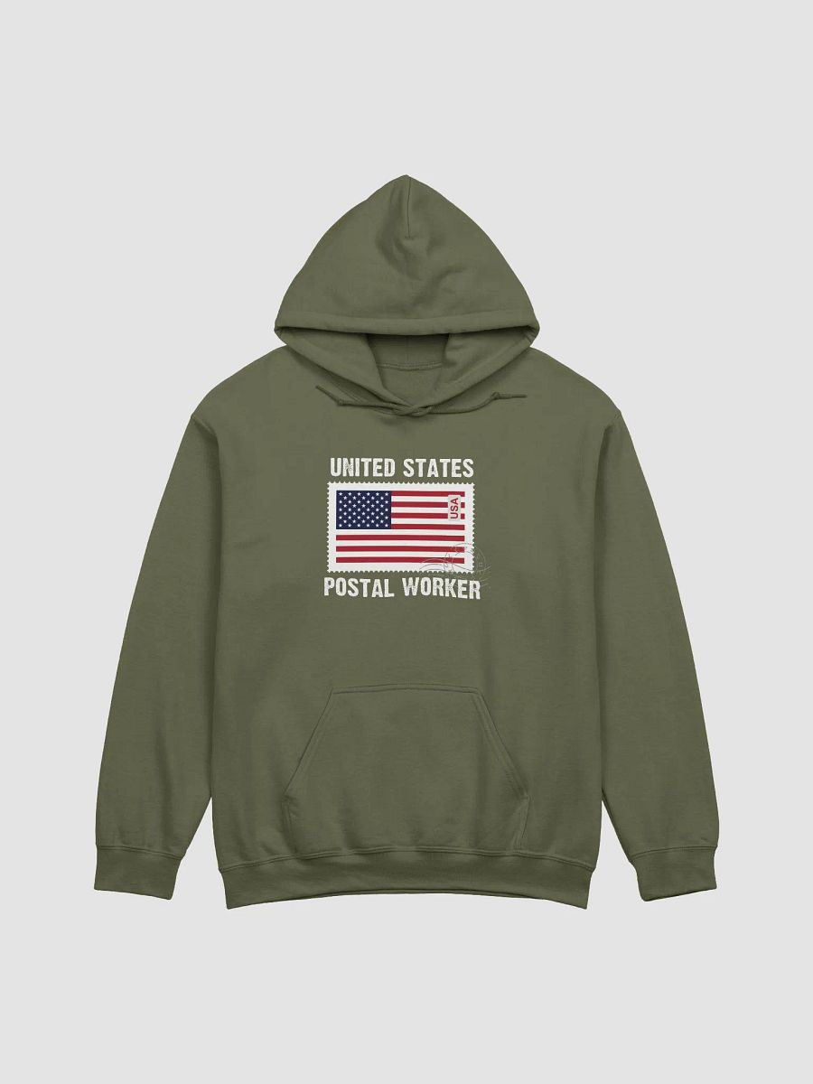 US postal worker with flag UNISEX hoodie product image (5)