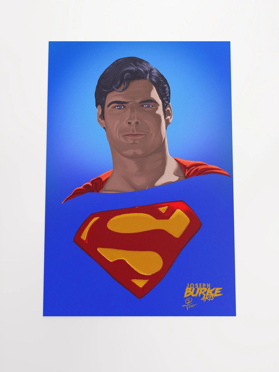 Reeve "Man of Steel" Forever 12x18 Fine Art Print product image (1)