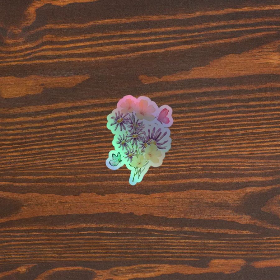 Butterfly Blooms Holographic Sticker Set product image (5)