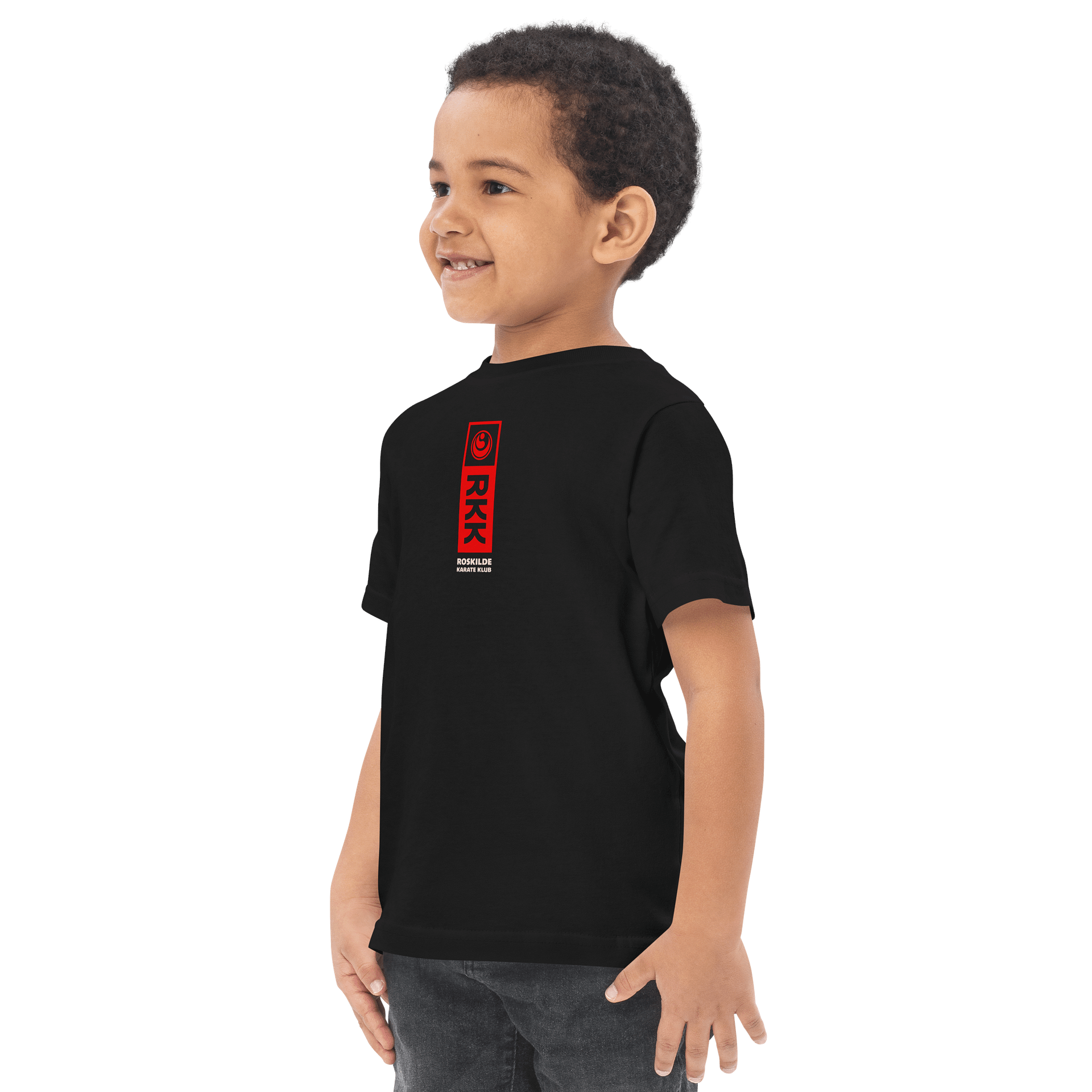 Black Toddler Jersey T-Shirt, Unisex, 100% Cotton, RKK Logo product image (3)
