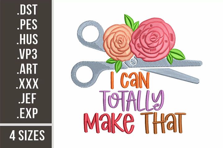 I Can Make That | Embroidery Design | Embroidery Files product image (1)