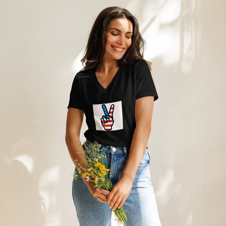 US Peace Sign Tee Shirt product image (11)