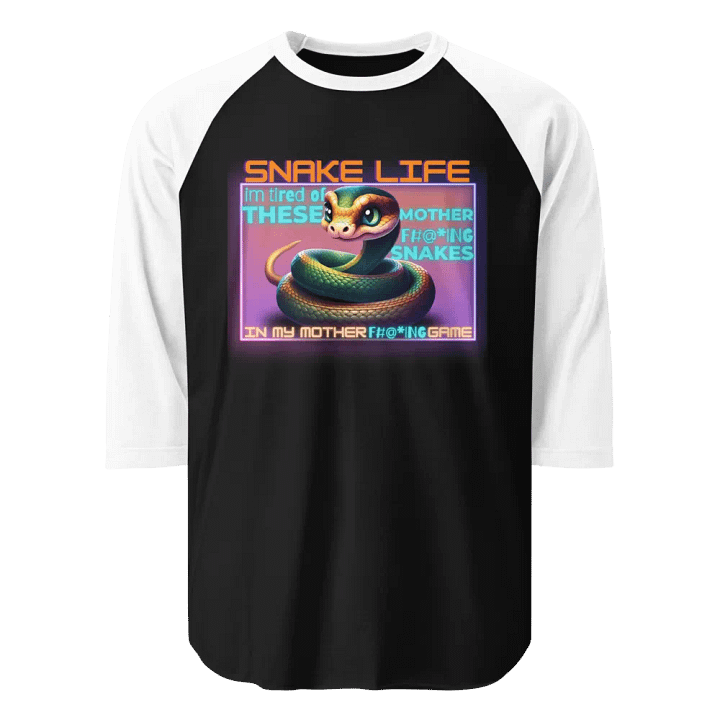 snake life men's 2 tone shirt product image (1)