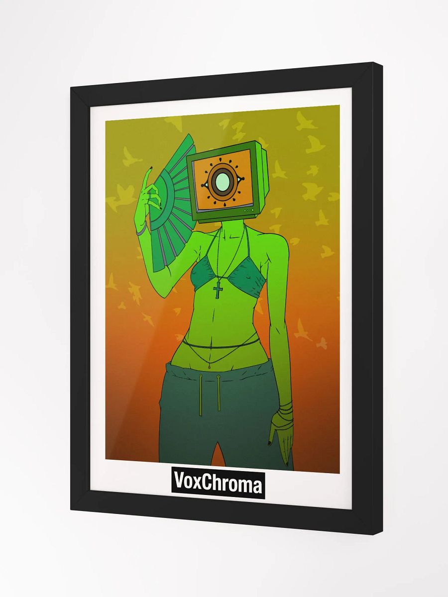 Framed Poster - Head In The Clouds (Green) product image (3)