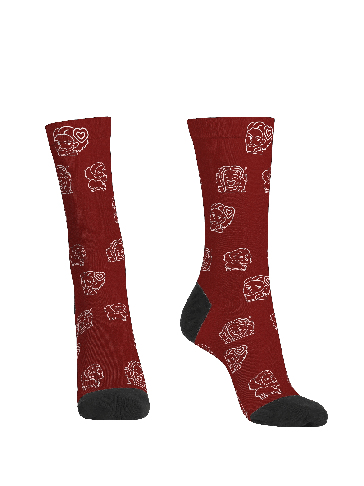 Merry Emotes Socks - red product image (2)