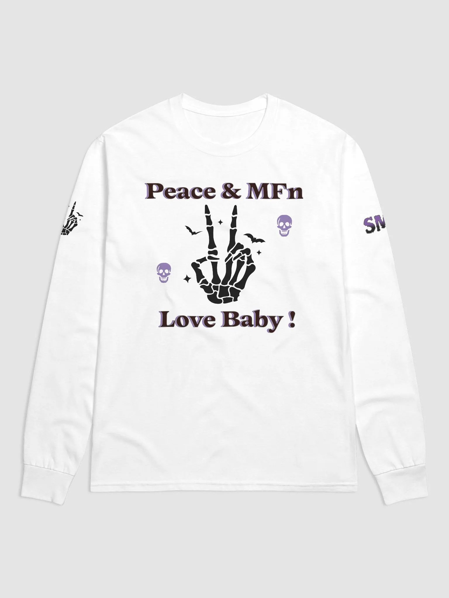 ''Peace & MF'n Love Baby'' Long Sleeve Shirt by Champion product image (1)