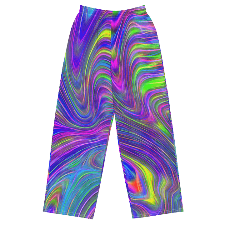 Abstract With Blue Wideleg Pants product image (2)
