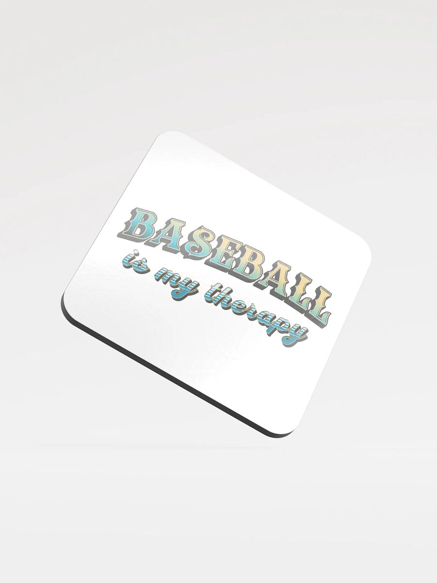 Baseball Is My Therapy Bliss Coaster product image (2)