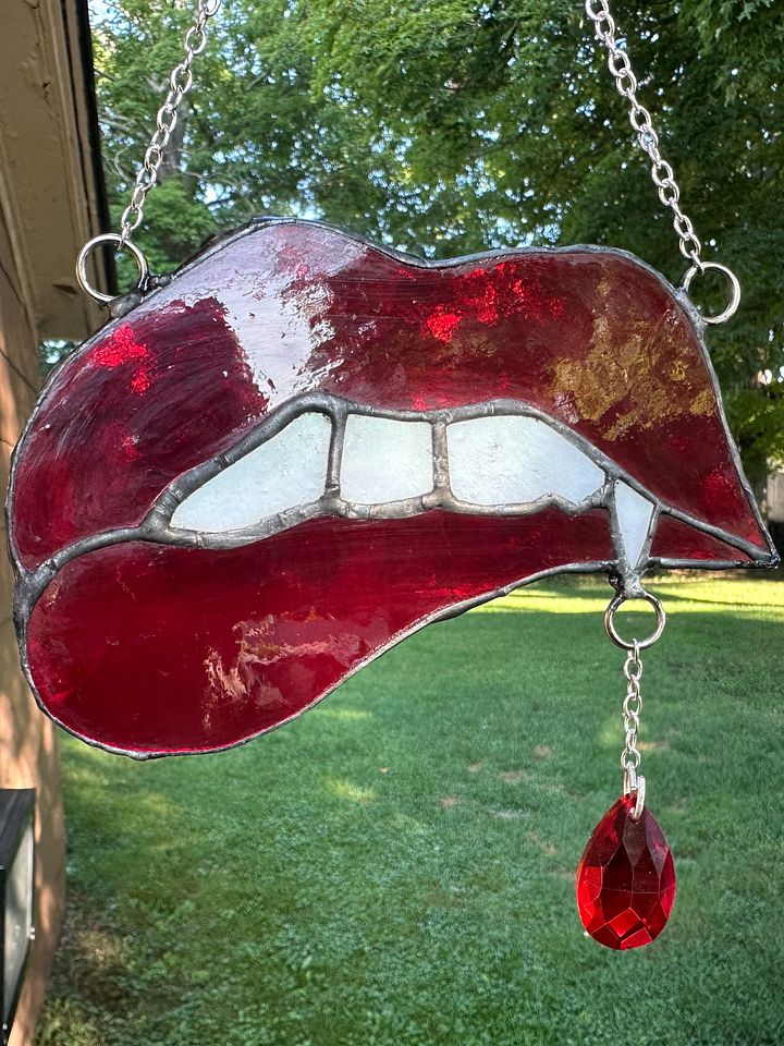 Vampire Bit Lip Suncatcher product image (1)