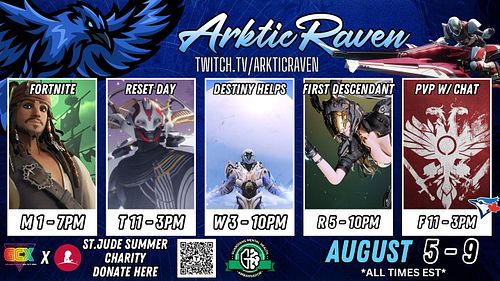 We’re reaching our final 2 weeks of August Streams before I ✈️ off for @gcxevent 😃You’ve got 10 Days to help us hit our Chari...