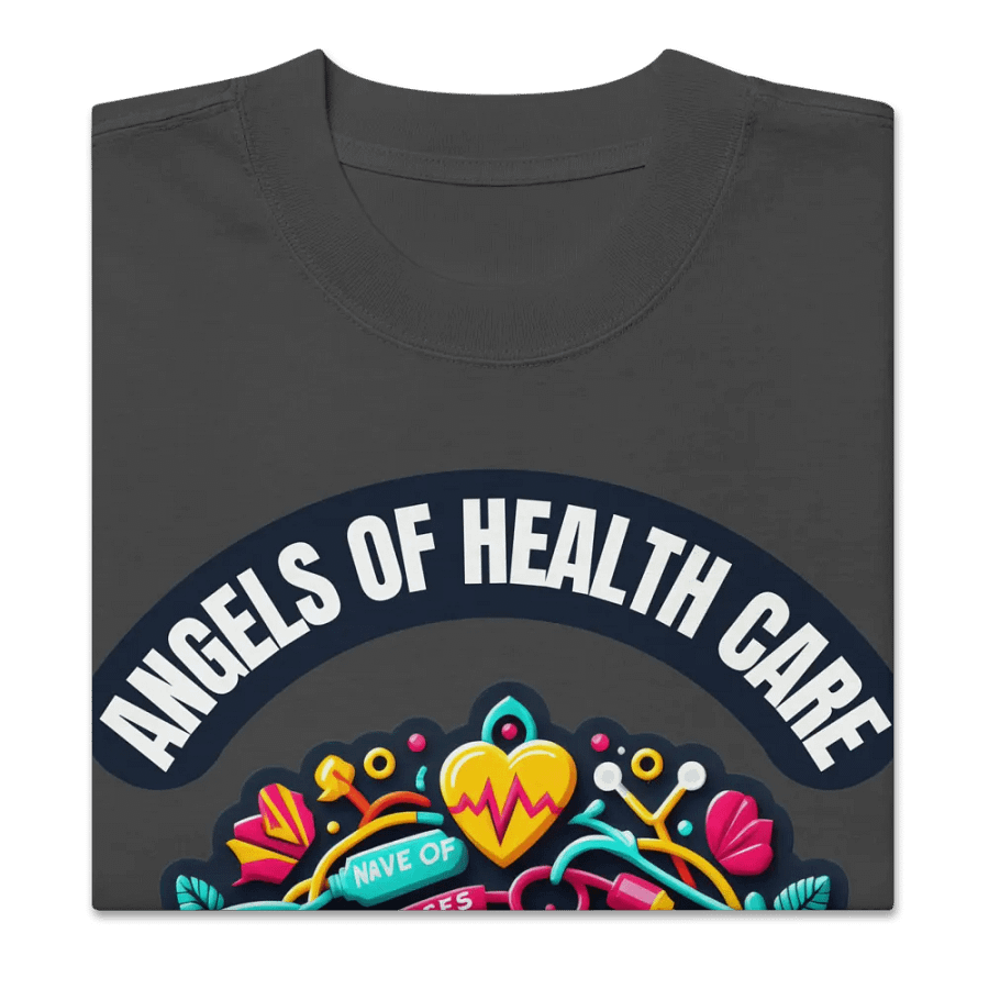 Nurse Tribute Oversized Faded T-Shirt product image (5)