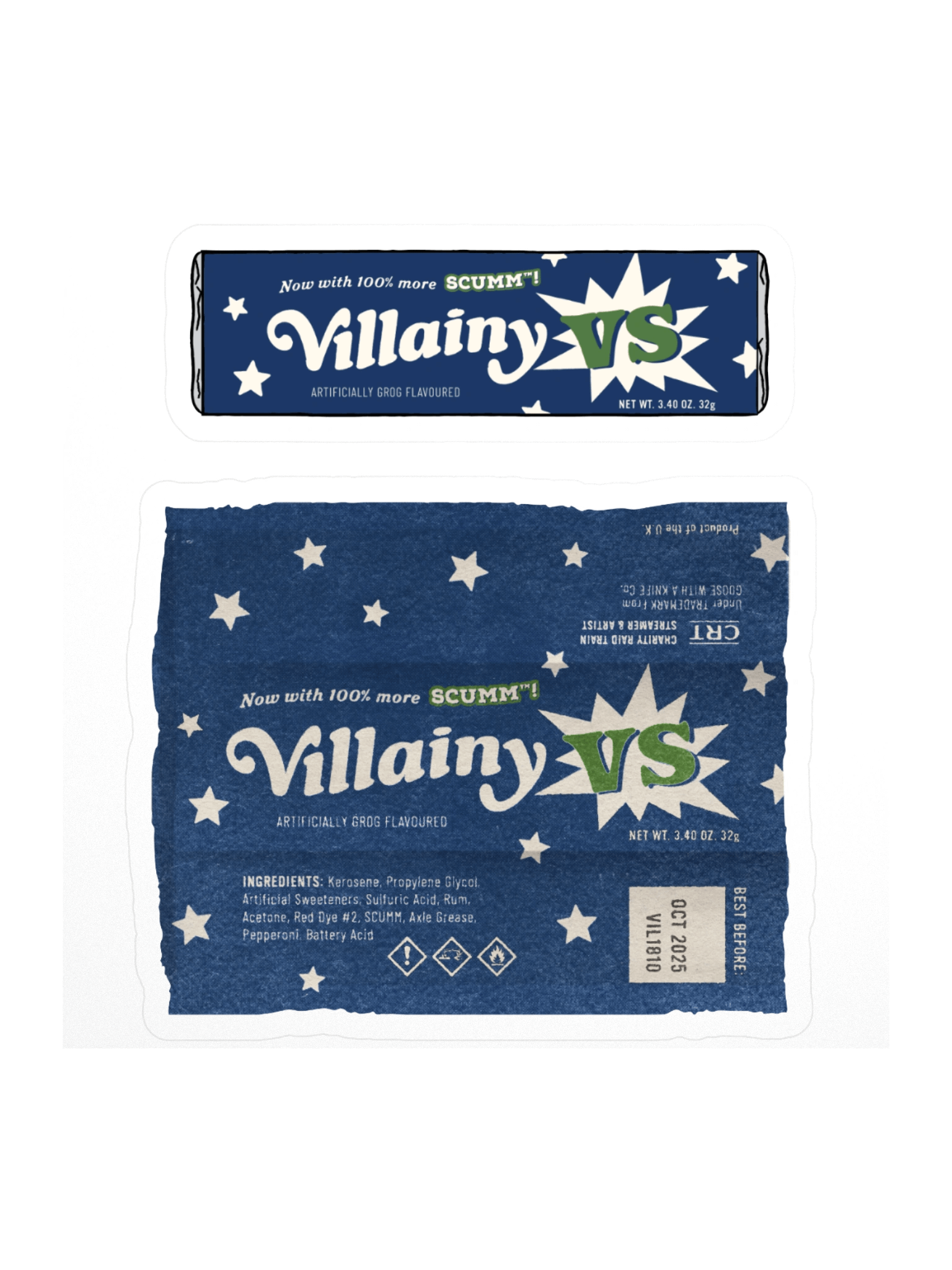 Villanyvs Grog Bar Sticker Duo | Villainyvs product image (1)