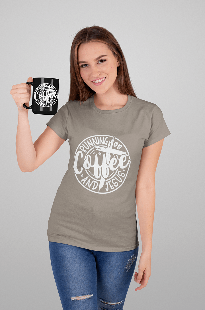 Running on Coffee and Jesus Tee product image (1)
