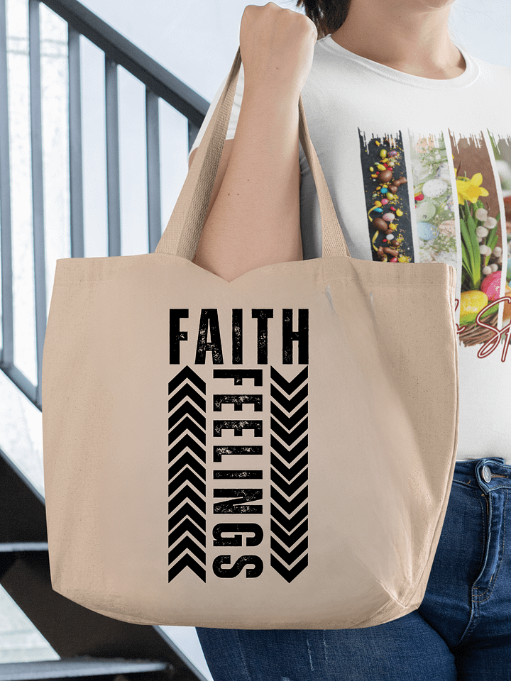Faith Feeling Organic Tote Bag product image (1)