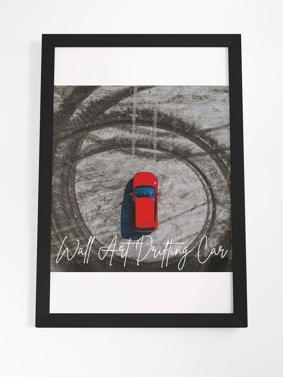 Wall Art Drifting Car Framed High-Quality Matte Poster (in) product image (4)