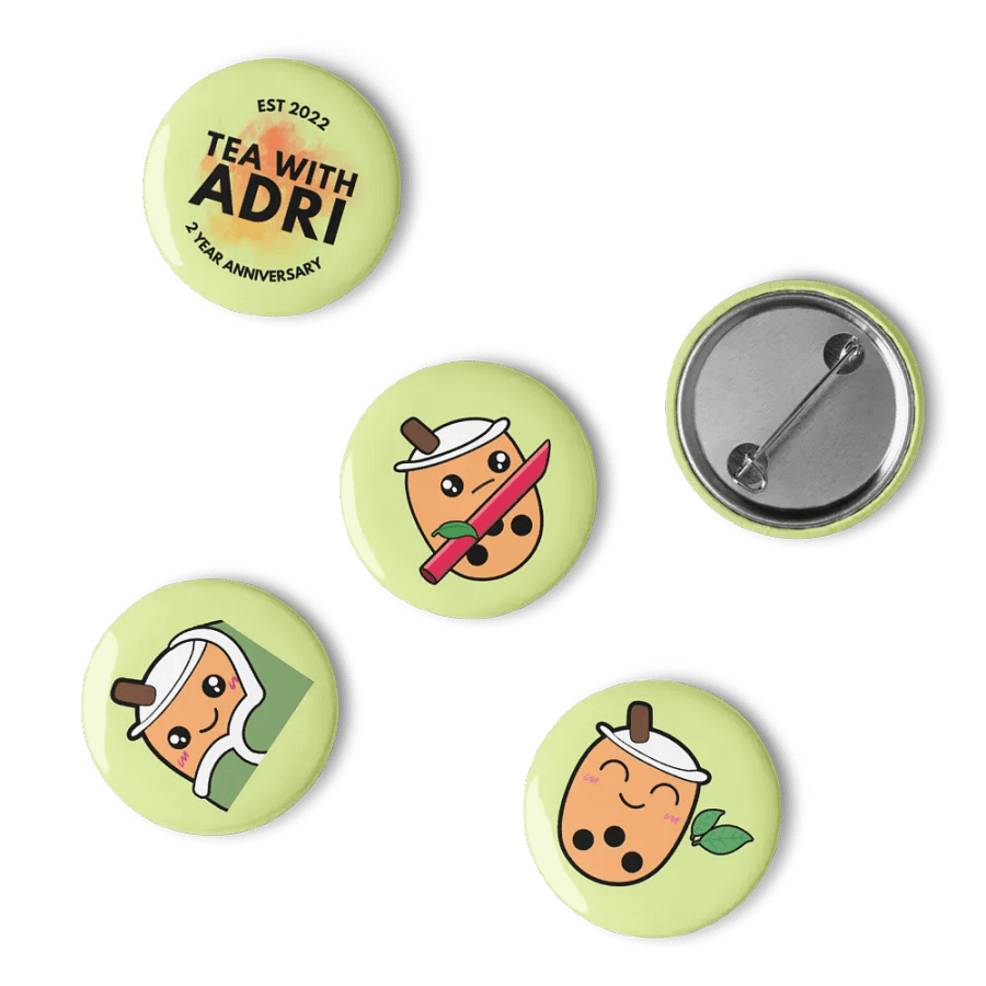 *COLLECTIBLE* Boba Moods Pin Buttons - 2 Year Anniversary product image (10)