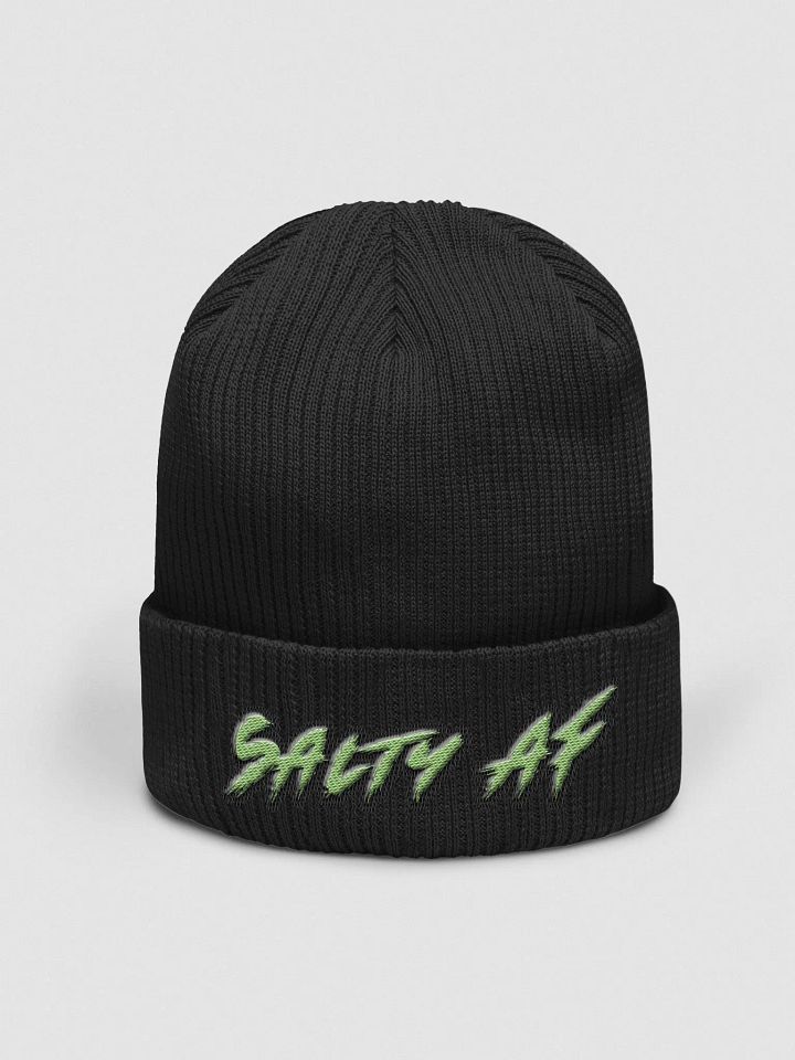 salty af green beanie product image (1)