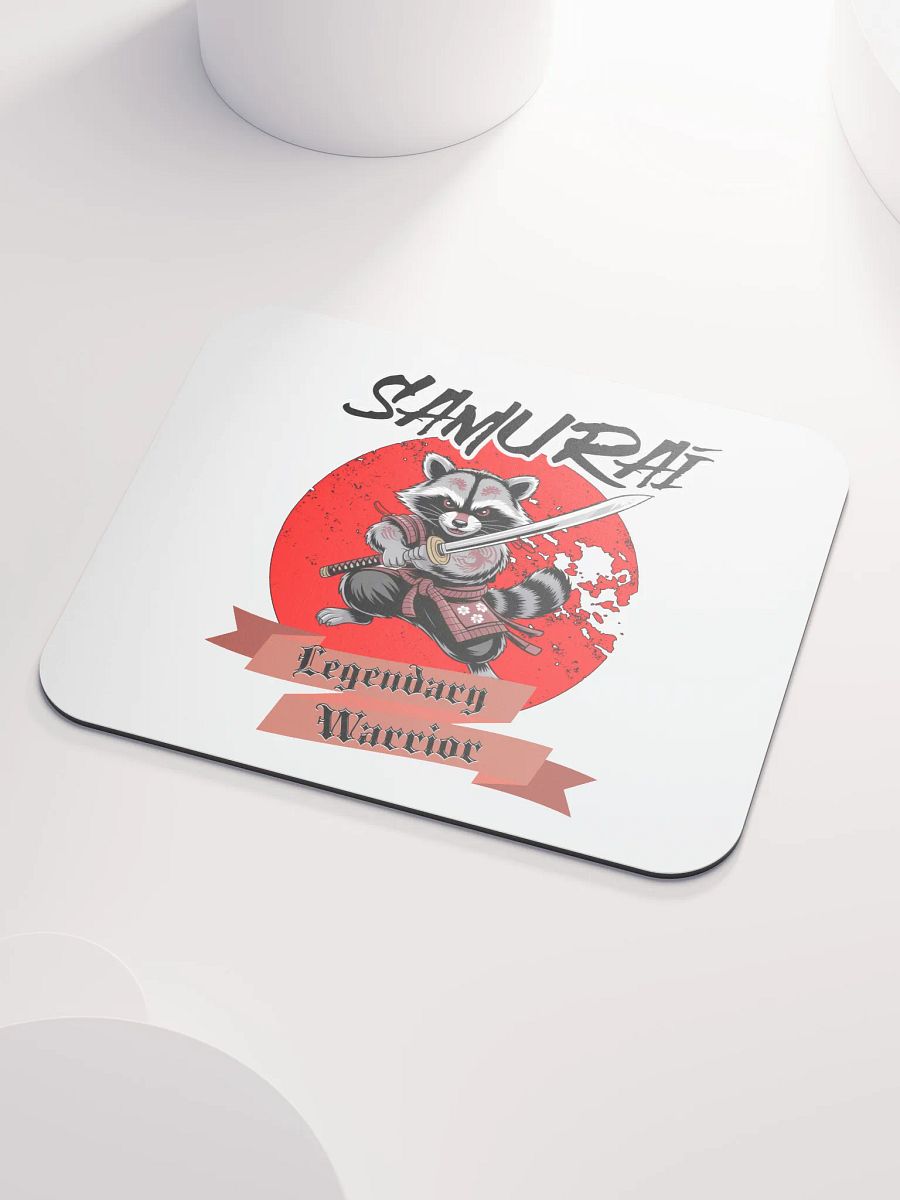 Samurai Legendary Warrior Raccoon Mouse Pad product image (3)