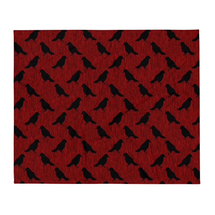 Ravens on Red Throw Blanket product image (13)
