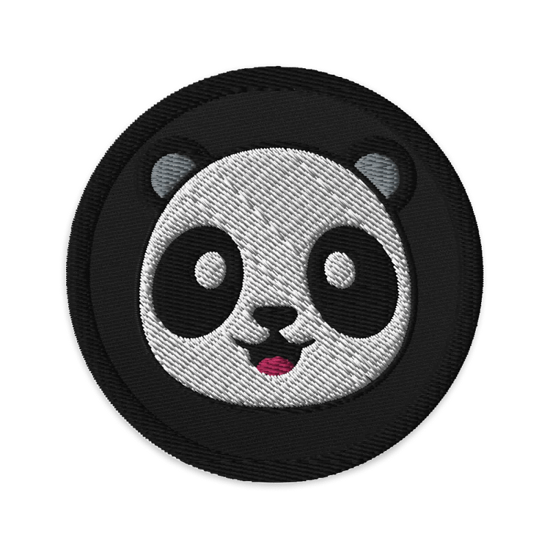 Panda Logo Embroidered Patch