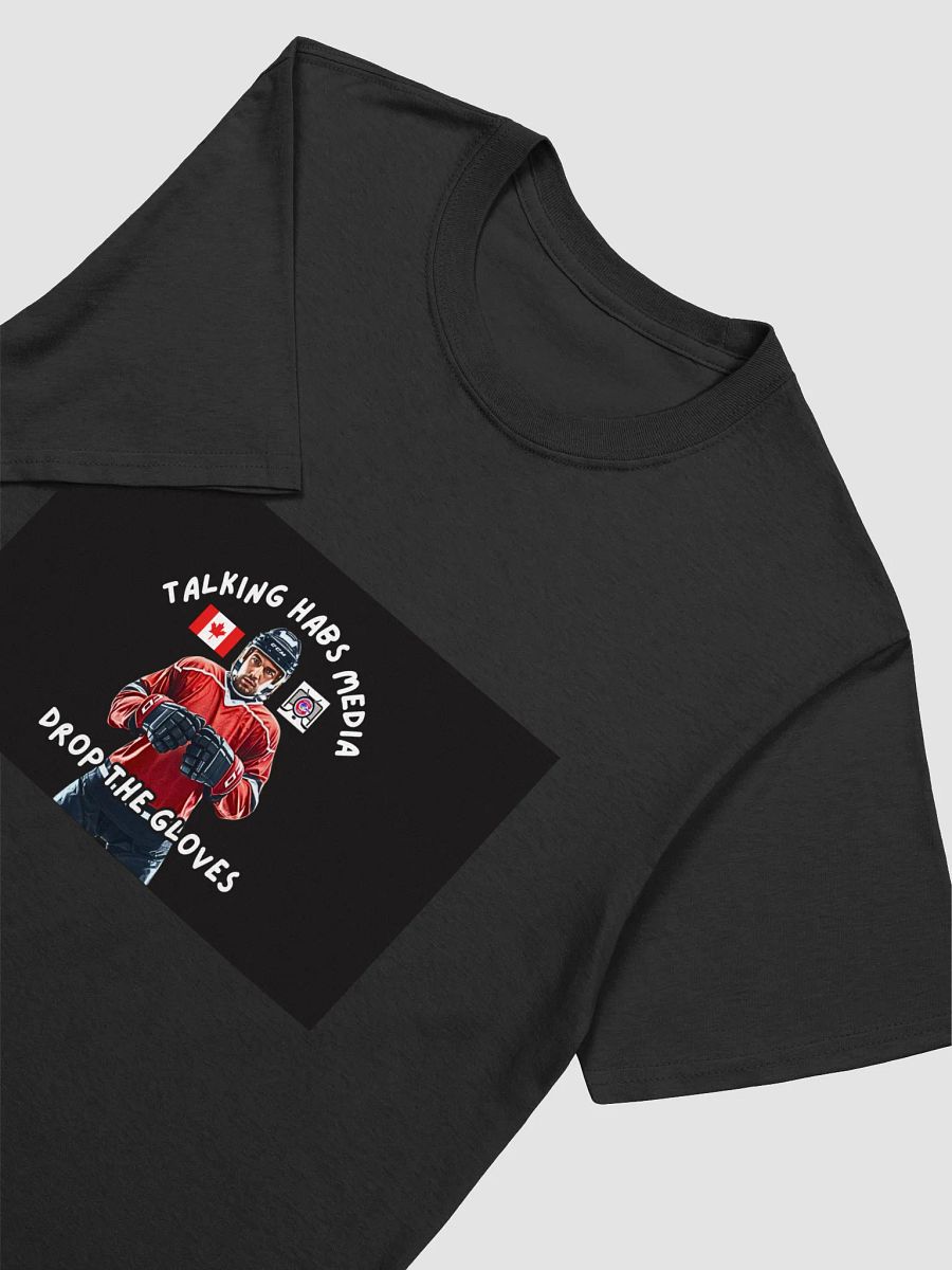 Talking Habs Drop the Gloves Black Design T-Shirt product image (7)