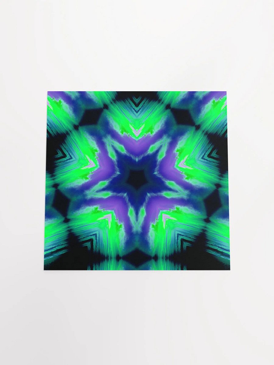 Strange Sea Witch Star Flower Poster, Green Purple Blue Beach Art Home Decor product image (3)