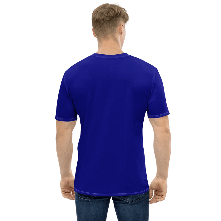 Plain Color Navy Blue T-Shirt product image (2)