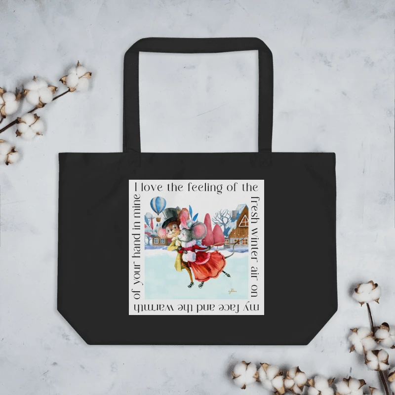 Warm Winter Embrace Eco Tote Bag - Large product image (5)