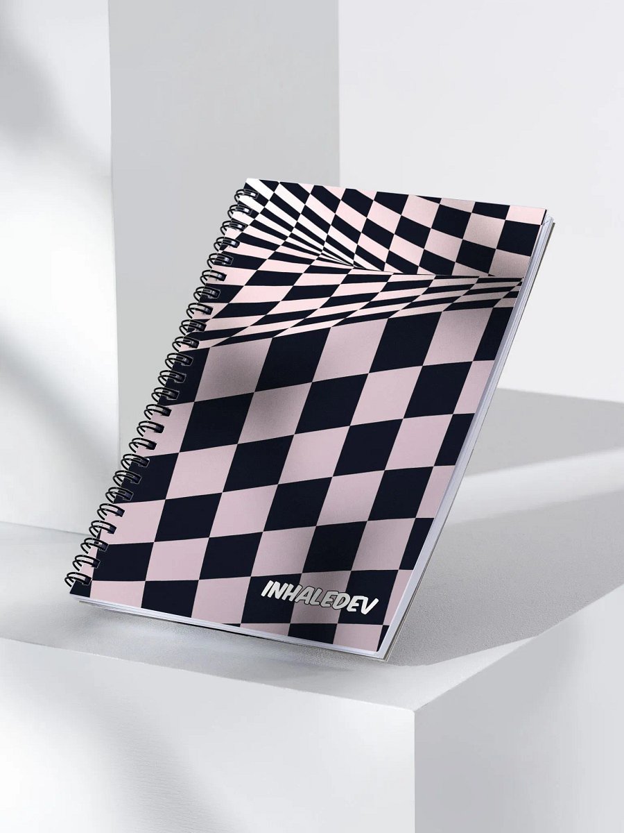 Trippy Checkers- Spiral Notebook product image (3)
