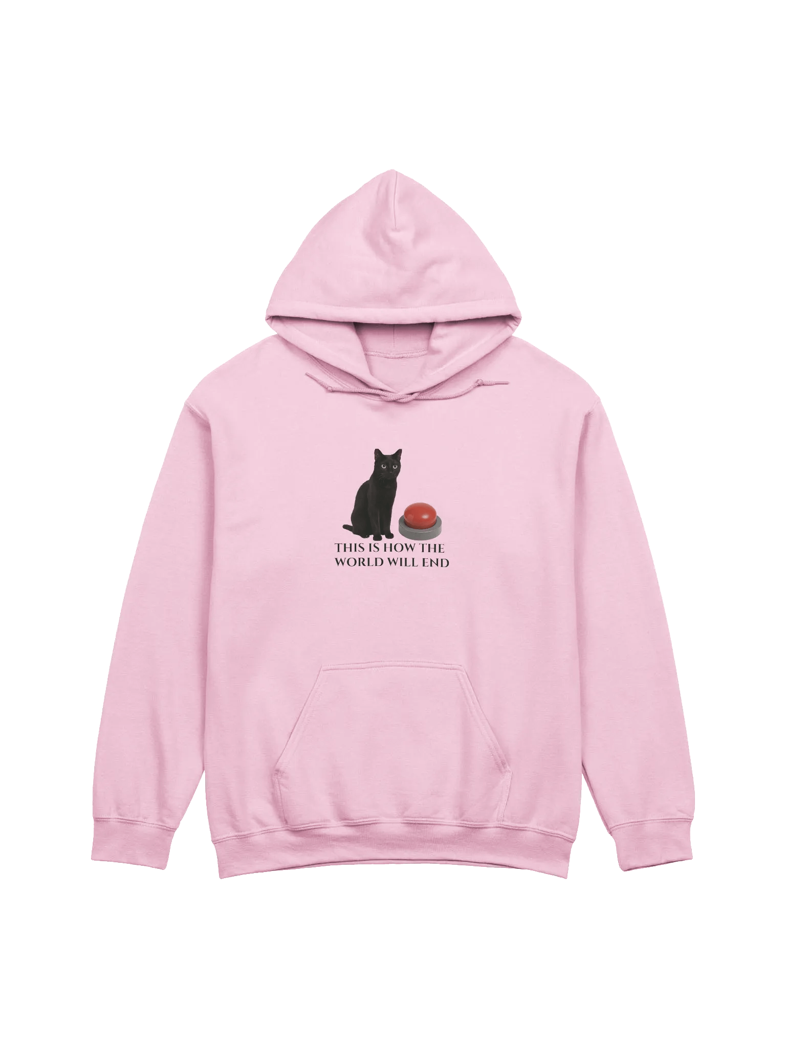Apocalyptic Cat and Red Button Hoodie product image (7)