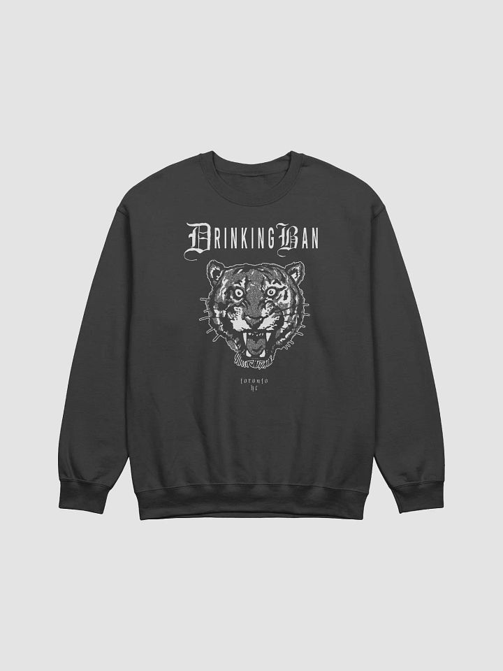 DRINKING BAN CREW SWEAT (BLK/WHT) product image (1)