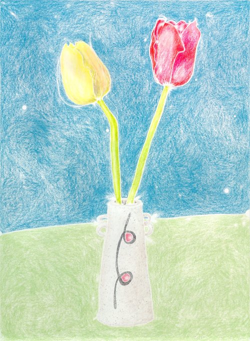 Two Tulips 03.08.12 print product image (1)