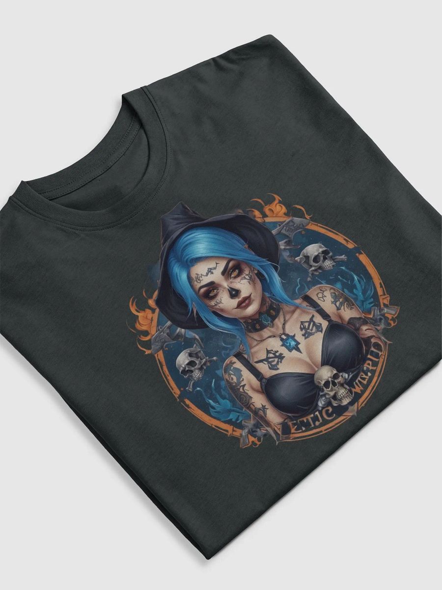 Mystical Gothic Blue Witch Tee product image (5)