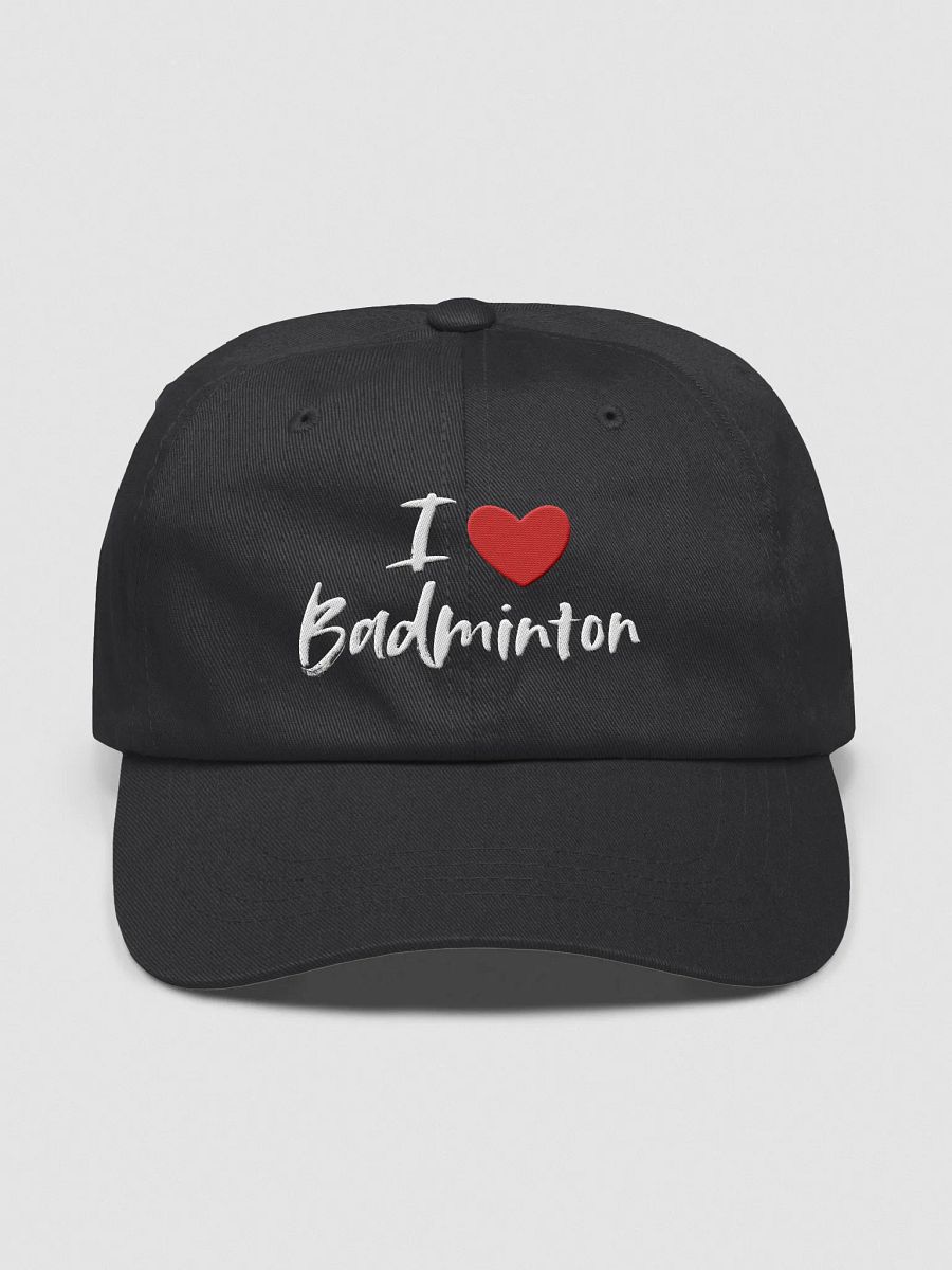 I love Badminton Dad Hat – Embroidered Cap for Players, Coaches & Badminton Fans product image (1)