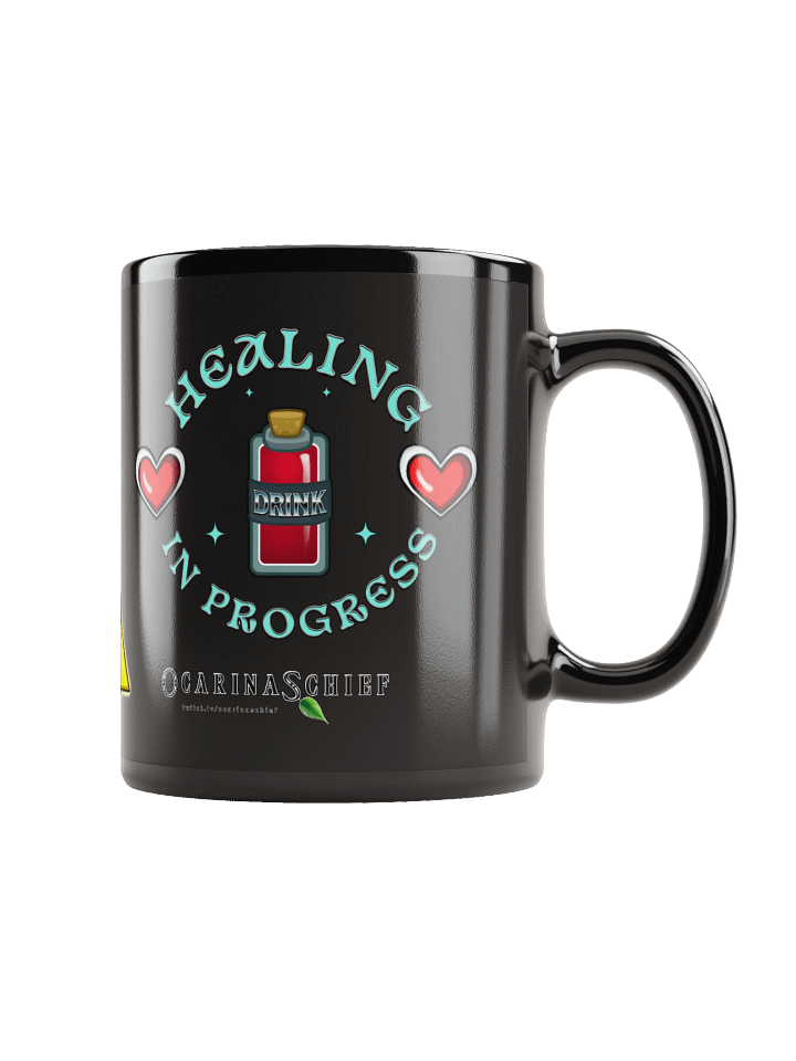 Healing In Progress Black Glossy Mug product image (1)