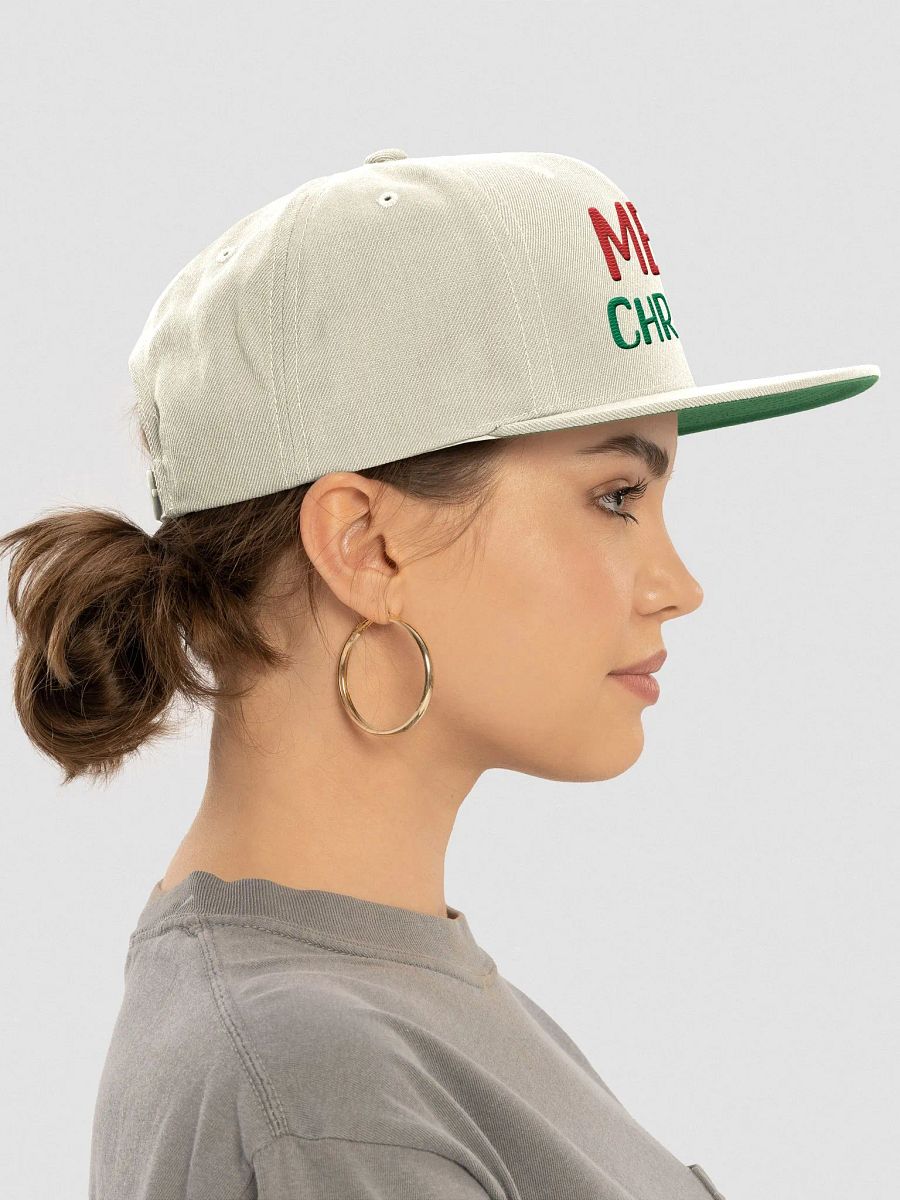 Embroidery Festive Merry Christmas Snapback Cap product image (41)