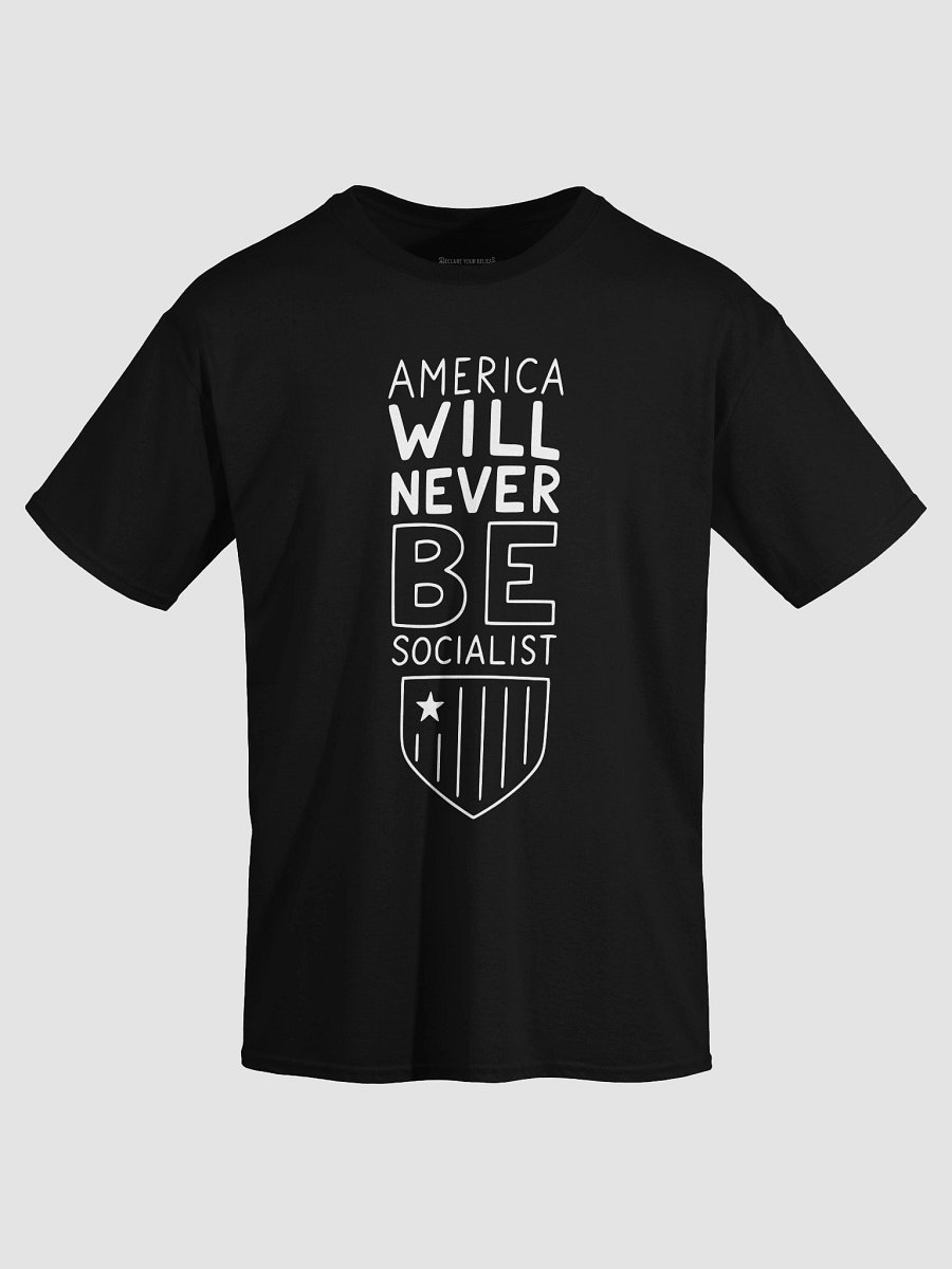 America Won't Be Socialist Tee (A) - White Ink product image (3)