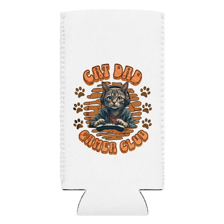 Cat Dad Gamer Club Pawsome Can Cooler product image (2)