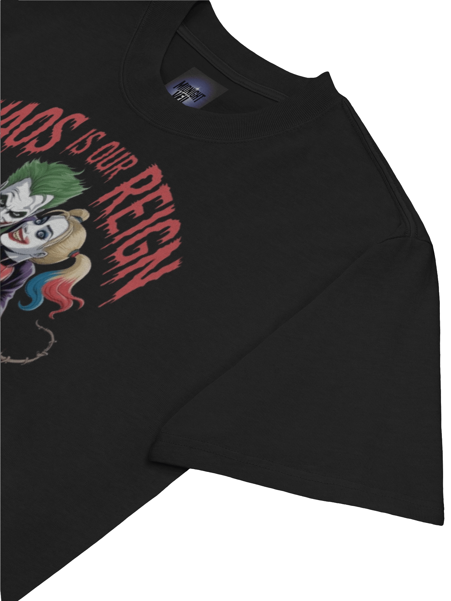Joker & Harley Quinn 'Chaos is Our Reign' Oversized Faded T-Shirt product image (7)