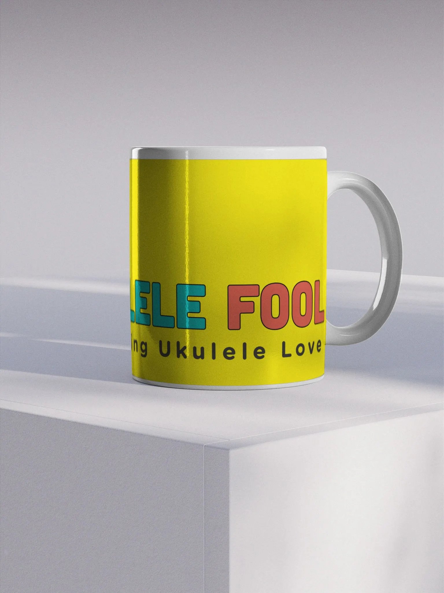 The Ukulele Fool Coffee Mug - Yellow product image (4)