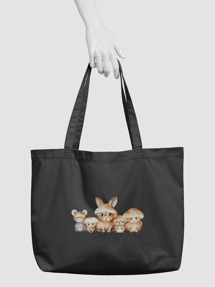 Whimsical Woodland Friends Organic Tote Bag - Kleine Waldfreunde Tragetasche Bio Baumwolle product image (3)