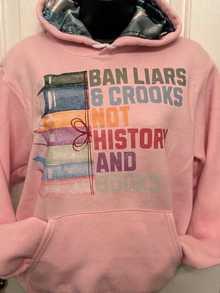Ban Liars & Crooks Not History And Books Hoodie with Satin in Hood product image (2)