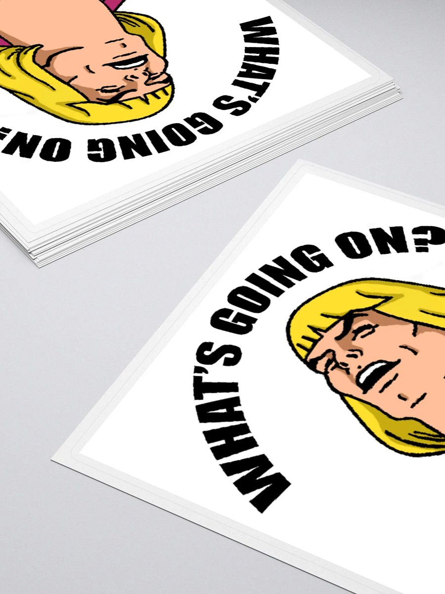What's going on? sticker product image (10)