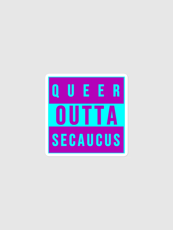 Queer Outta Secaucus Sticker product image (1)
