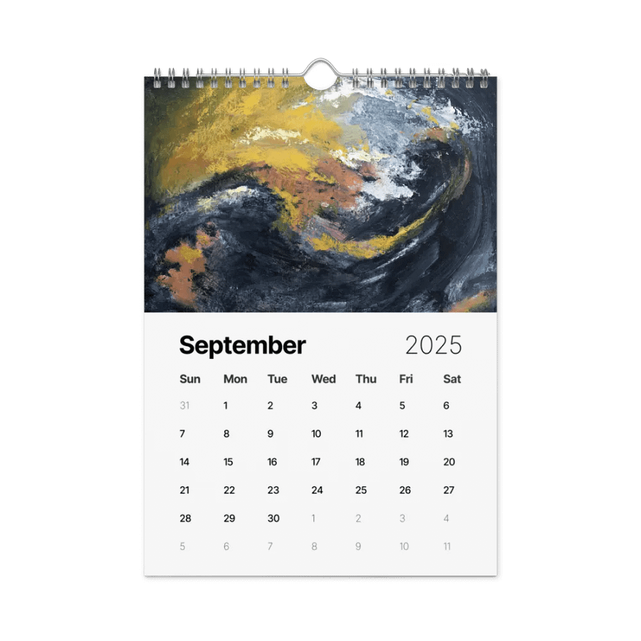 Expressive Abstracts - Traditional Art by Ruble | 2025 Calendar product image (11)