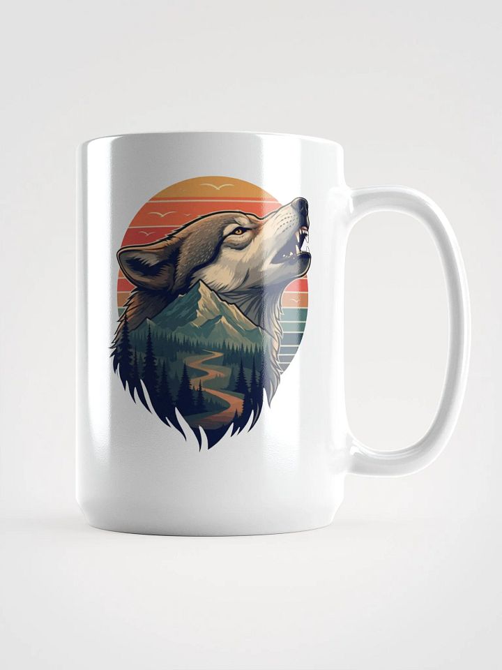 Howling Wolf Landscape Mug product image (1)