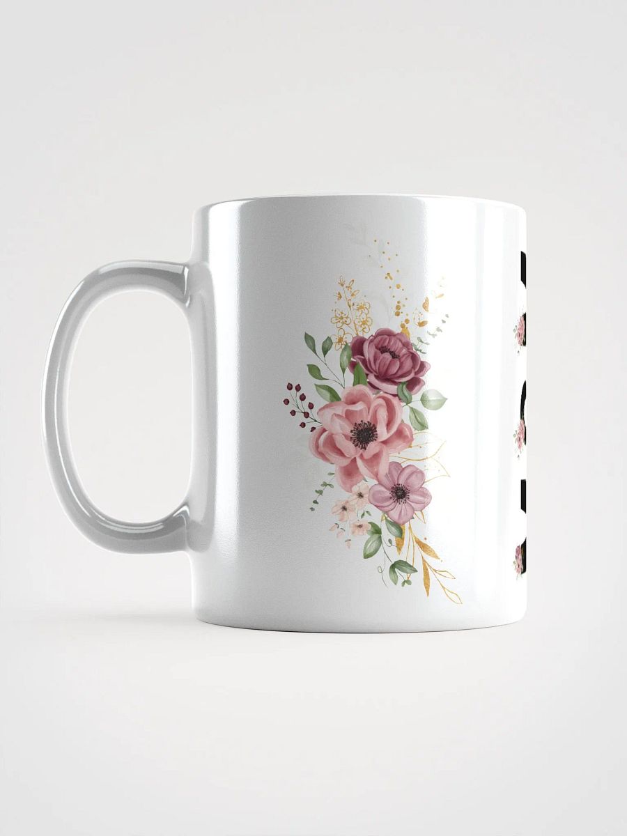 Floral Mom Life White Glossy Mug product image (6)