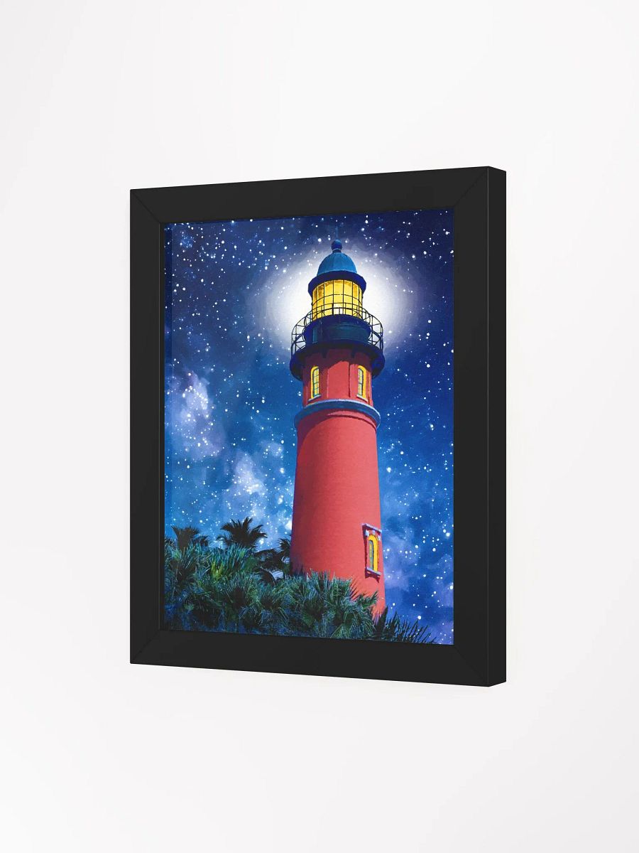 Ponce de Leon Inlet Lighthouse at Night Framed Poster product image (58)