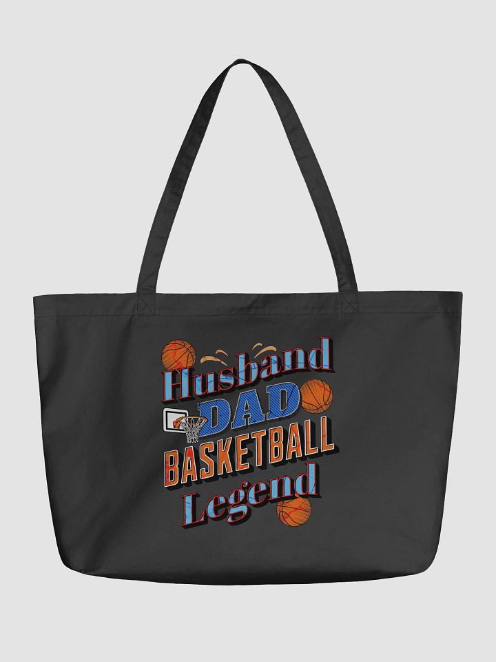 Husband Dad Basketball Legend Organic Tote Bag product image (2)