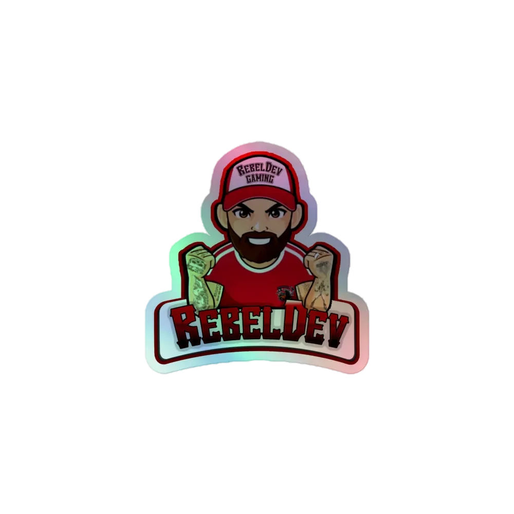 RebelDev hologrphic sticker product image (1)